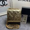 CHANEL Mini CC Clutch with Chain. Authentic Quality Clutch with literature, dust bag, box, CHANEL fabric flower, and authenticity card. This trendy CHANEL CC Clutch with Chain is crafted from quilted lambskin leather, features woven-in leather chain strap, logo metal plate, and aged gold-tone hardware. Its turn-lock closure opens to a black fabric interior with slip pockets.